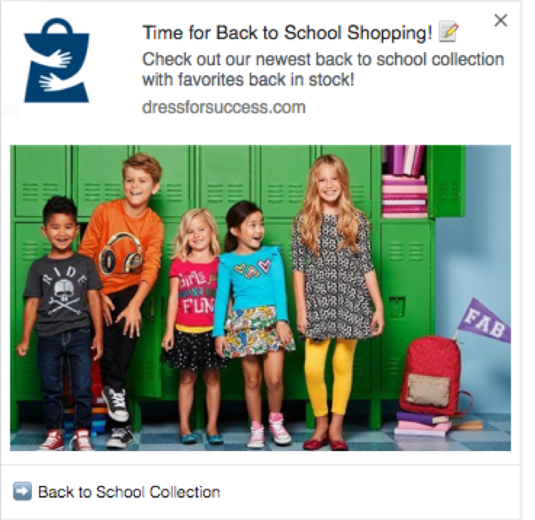 Back to School Shopping Campaign Screenshot