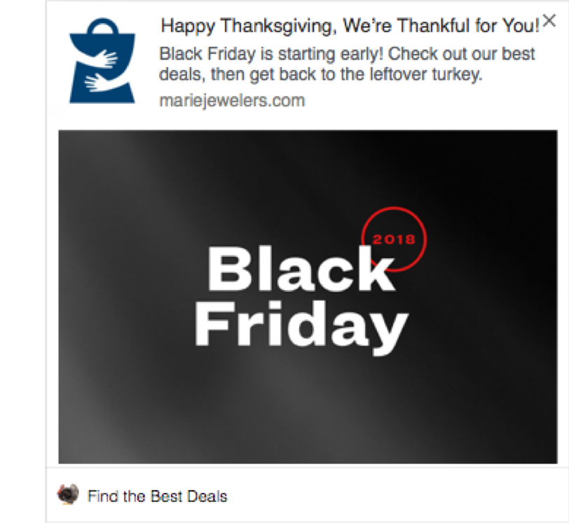 Thanksgiving Campaign Screenshot