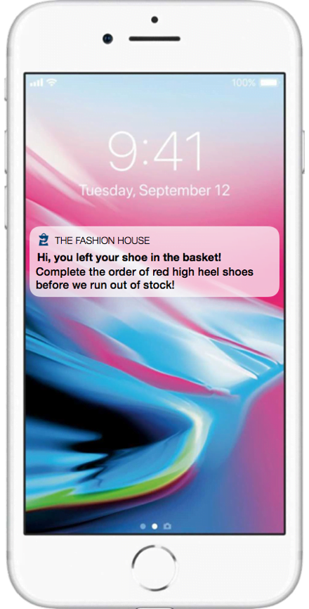 App Push Notification Example on Multi-Channel Marketing