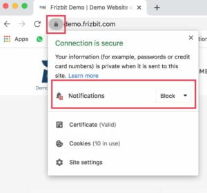 Blocked Web Push Notifications