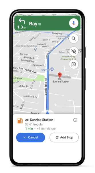 Google Navigation Ad