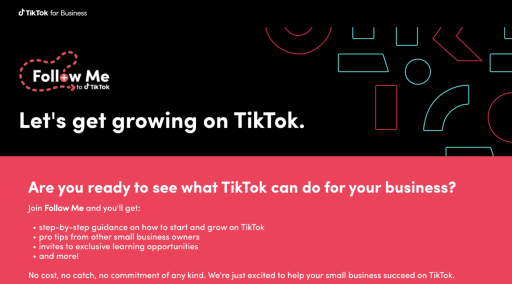 “Follow me”: the new TikTok update aiming to help small businesses