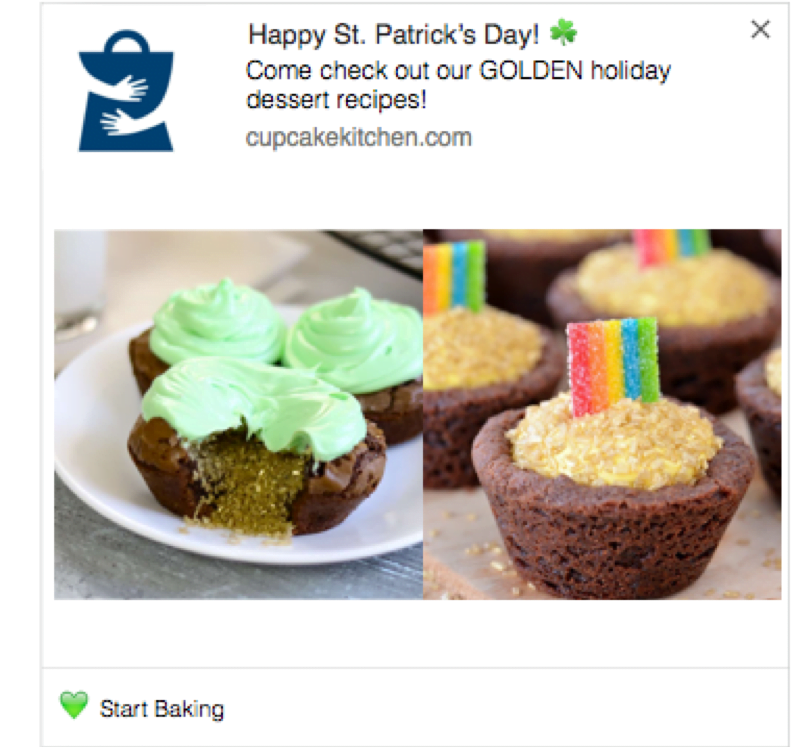 St Patrick's Day Campaign Screenshot