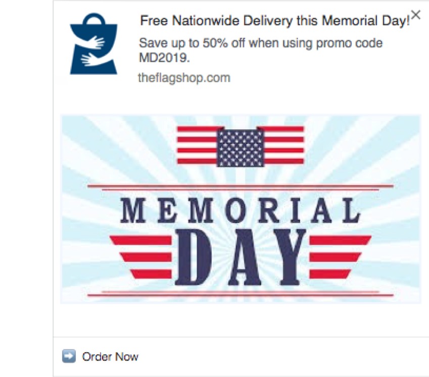 Memorial Day Campaign Screenshot