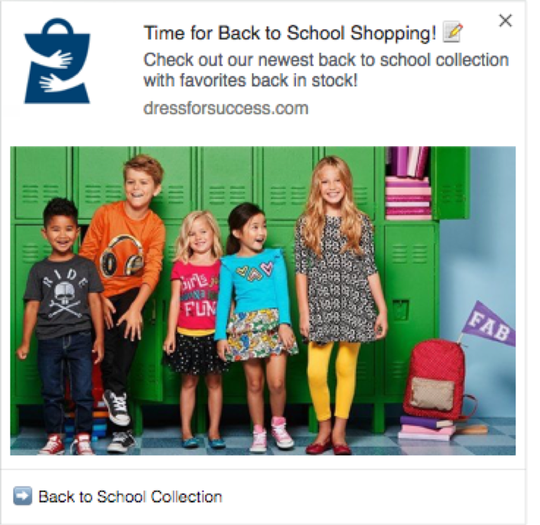 Back to School Shopping Campaign Screenshot