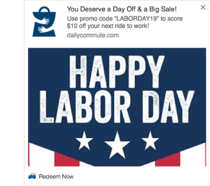 Labor Day Campaign Screenshot