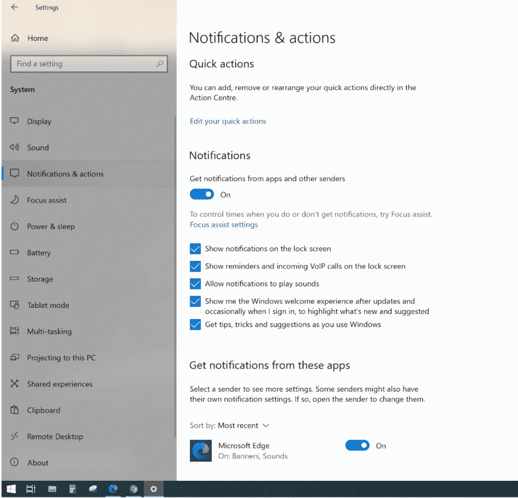 How to enable web push notifications on windows