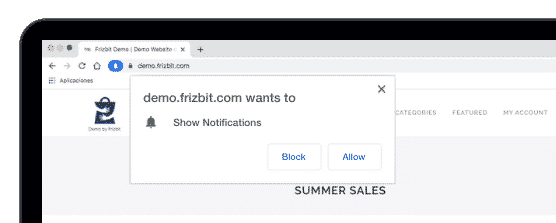 Web Push Notification Browser Prompt Opt-in