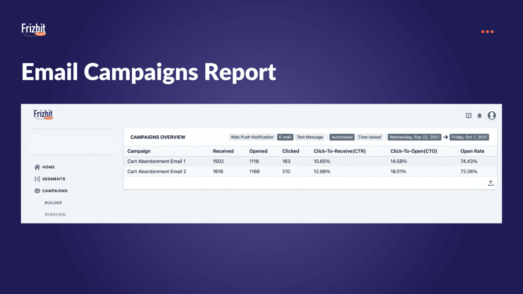 Frizbit Update Campaign Report