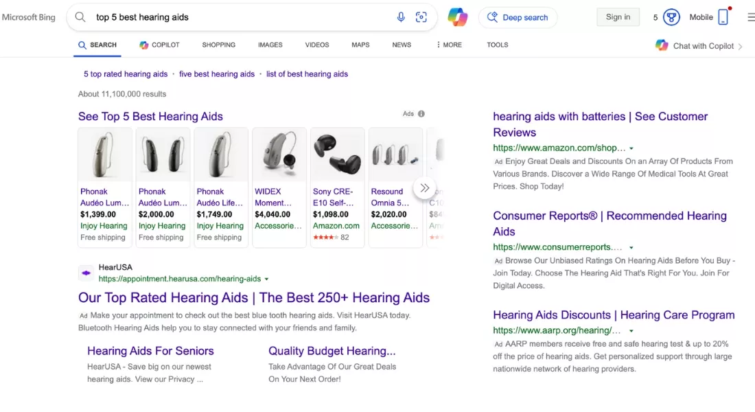 Microsoft strategy to promote Bing in Google Ads
