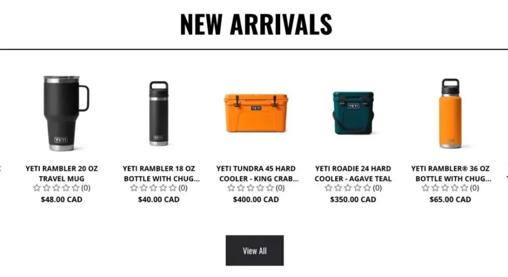 new arrivals product recommendations