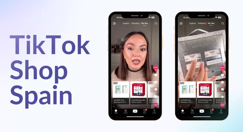 Example of TikTok Shop Ad in Spain